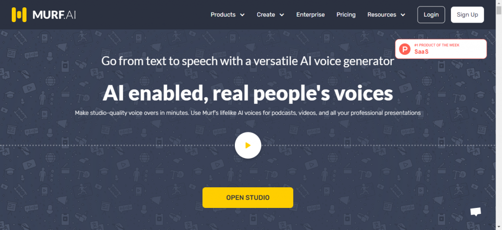 MURF.AI Home page