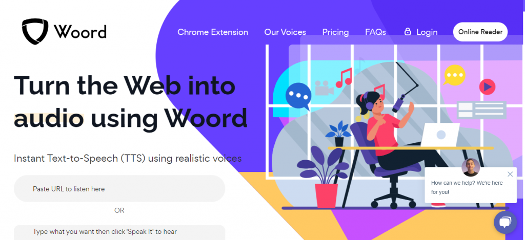 Woord Home page