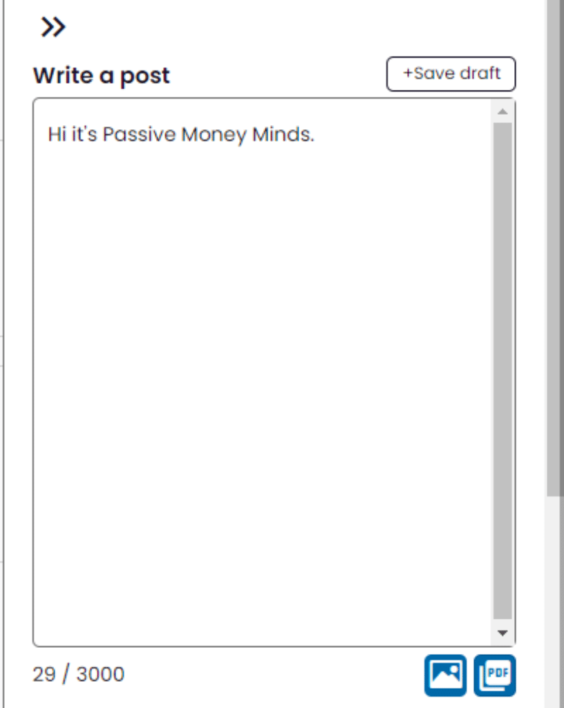Image showing text box on Dottypost.
