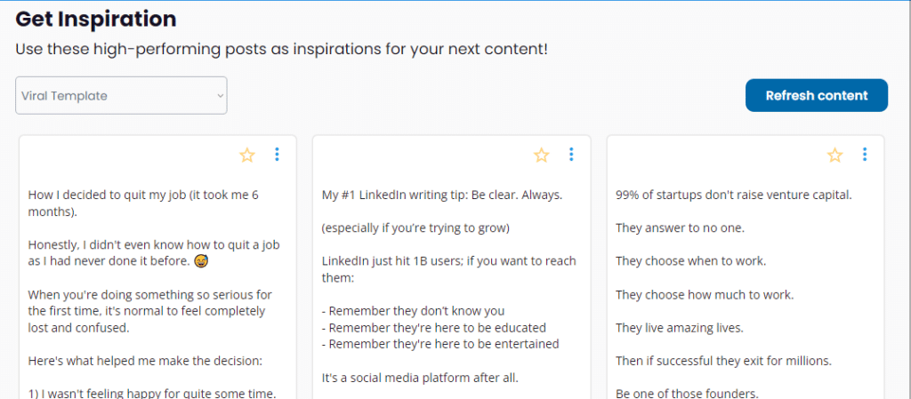 Image showing many posts in the post library of Dottypost