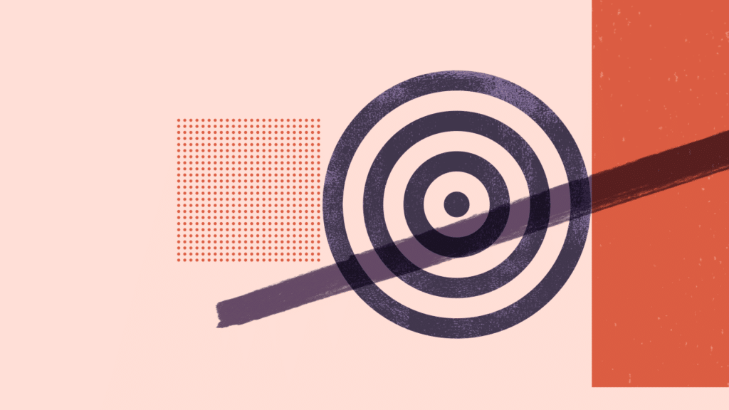 An image with a target showing
